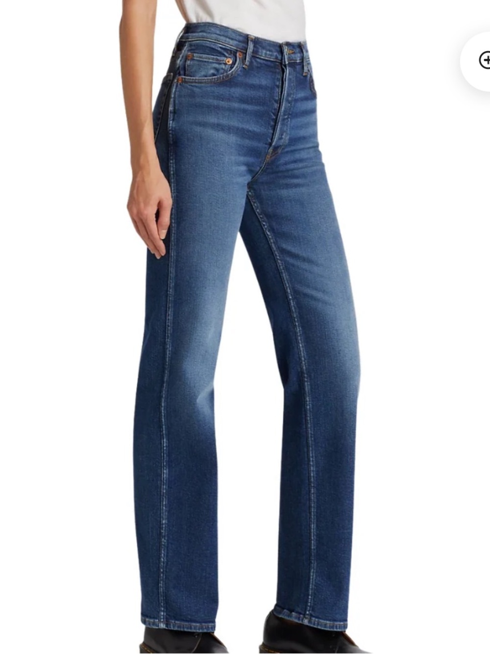 RE/DONE 90s High Rise Loose in Jetty Jeans Size 24